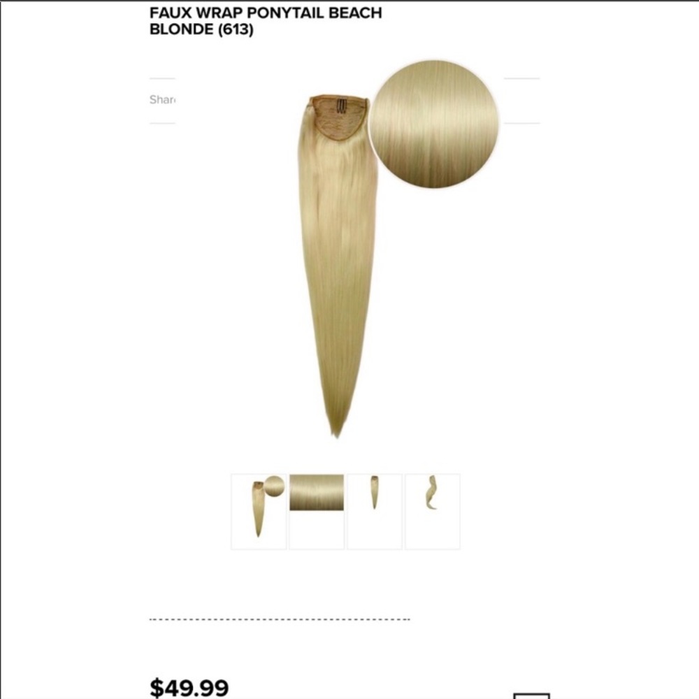Bellami wrap ponytail 160g 20”